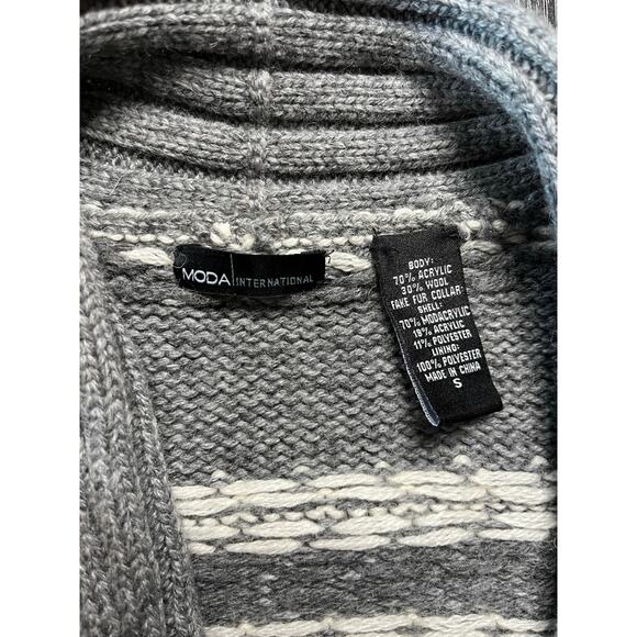 Vintage Y2K Western Style Wool Blend Cardigan by Moda International - Picture 10 of 12